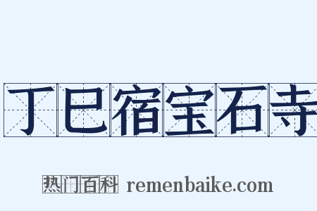 丁巳宿宝石寺是什么意思的图片